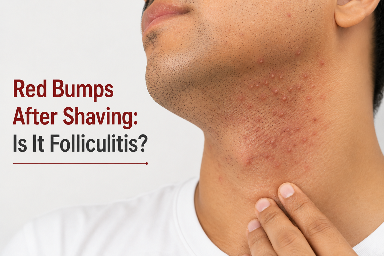 Red Bumps After Shaving: Is It Folliculitis?, Elegance Clinic, Surat